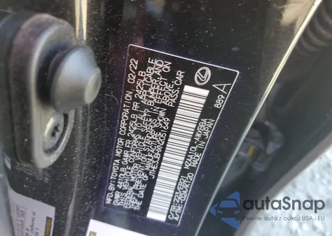 2022 Lexus Ux 200 Base из США, поврежденный, VIN JTHE3JBHXN2051649